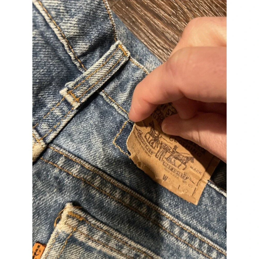 Vintage Levi’s 509 Orange Tab Men’s Denim 36 x 32 Jeans; Made In USA Medium Wash